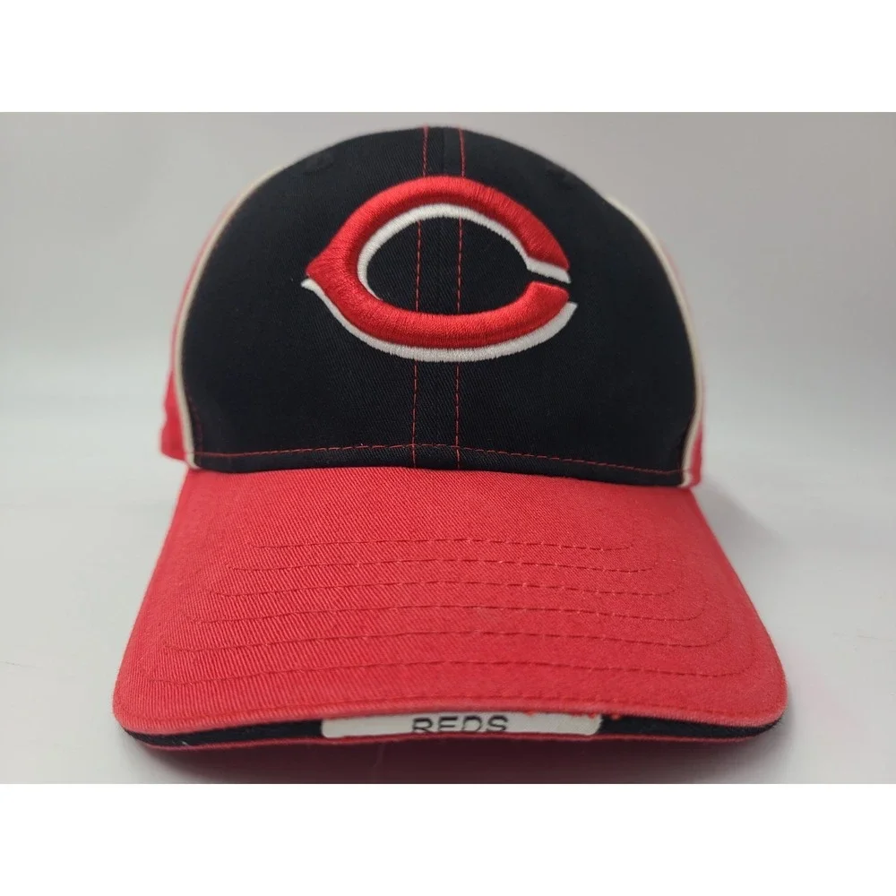 Youth Cincinnati Reds New Era Adjustable Hat Cap Boy Girl MLB Baseball Black Red